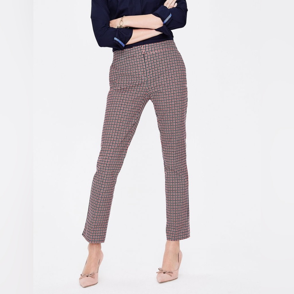 Boden Richmond 7/8 Trousers, Check Print, US size 8